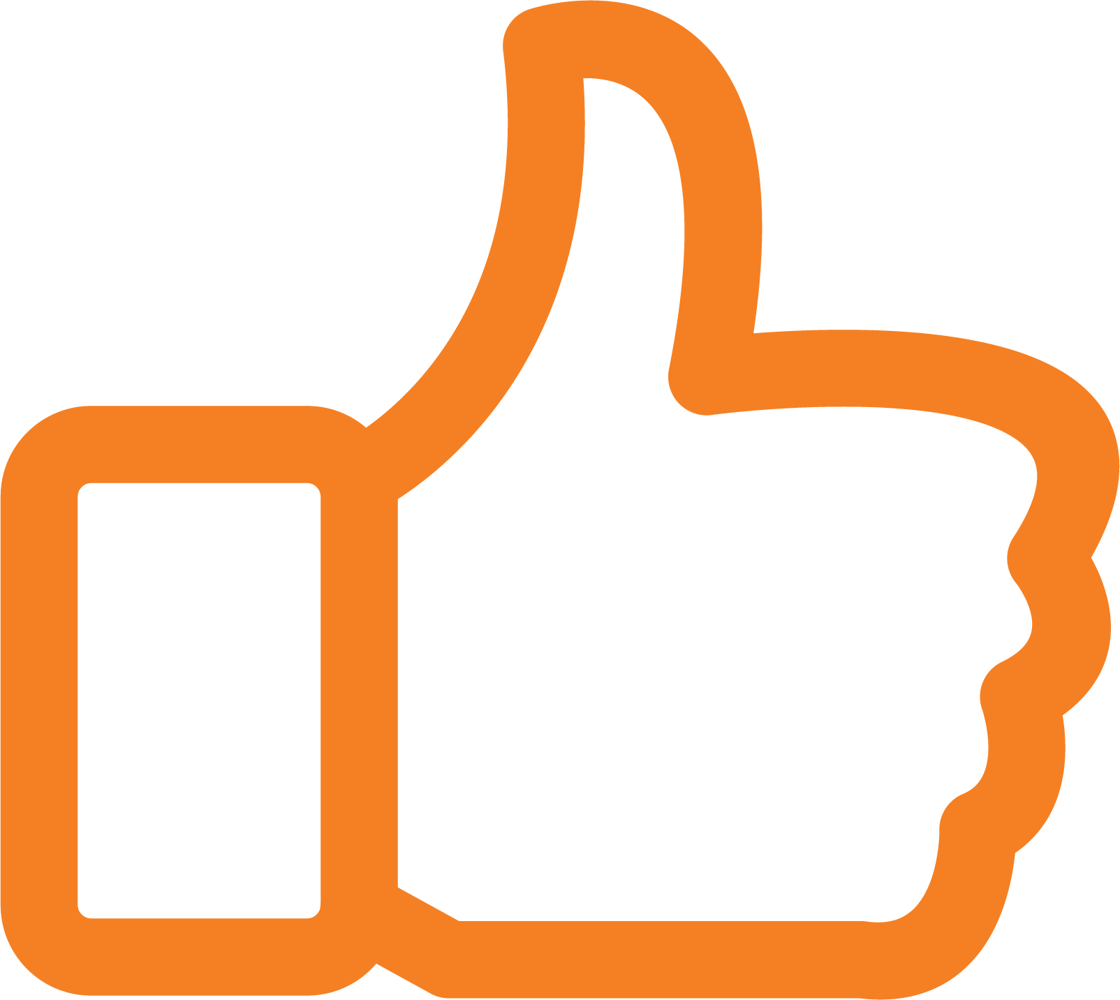 Thumbs up_orange thick